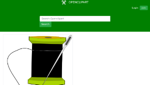 openclipart圖庫：Needle and Thread-資源代表圖