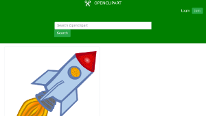 openclipart圖庫：rocket - coloured-資源代表圖