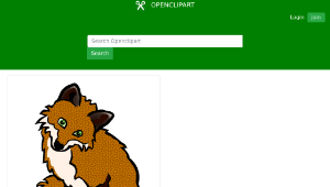 openclipart圖庫：fox - coloured縮圖