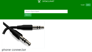 openclipart圖庫：phone connector縮圖