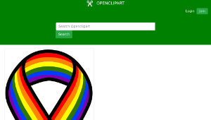 openclipart圖庫：Rainbow Ribbon-資源代表圖