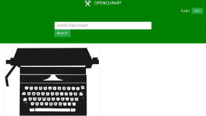 openclipart圖庫：Type Writer-資源代表圖