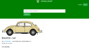 openclipart圖庫：Beetle car-資源代表圖