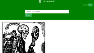 openclipart圖庫：death comes calling-資源代表圖