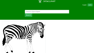 openclipart圖庫：Realistic Zebra Illustration-資源代表圖