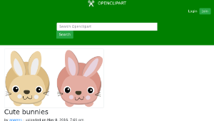 openclipart圖庫：Cute bunnies-資源代表圖