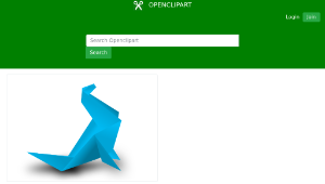 openclipart圖庫：Foca origami縮圖