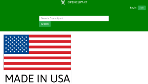 openclipart圖庫：Made in USA Flag-資源代表圖