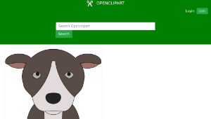 openclipart圖庫：Pit Bull Puppy縮圖