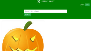 openclipart圖庫：Evil pumpkin縮圖