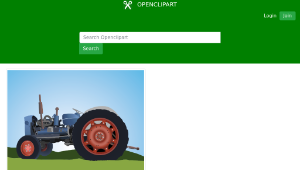 openclipart圖庫：Old Tractor-資源代表圖