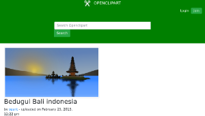 openclipart圖庫：Bedugul Bali indonesia-資源代表圖