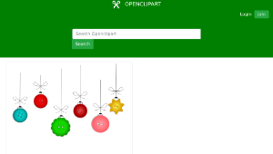 openclipart圖庫：Christmas Buttons-資源代表圖