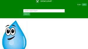 openclipart圖庫：Droplet water 0100-資源代表圖