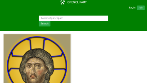 openclipart圖庫：Hagia-Sophia Christ II