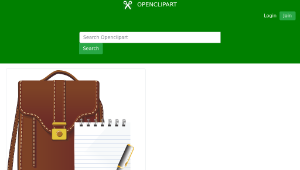 openclipart圖庫：bag and notes-資源代表圖