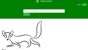 openclipart圖庫：fox-資源代表圖