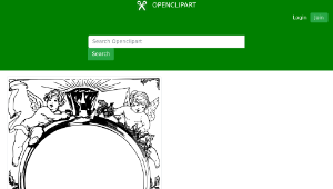 openclipart圖庫：Cupid Ring Frame-資源代表圖