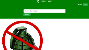 openclipart圖庫：no grenades-資源代表圖