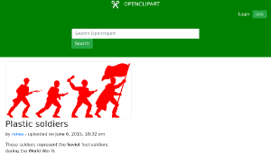 openclipart圖庫：Plastic soldiers-資源代表圖