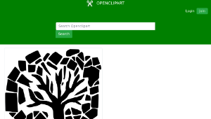 openclipart圖庫：Trees of Righteousness (Black)-資源代表圖