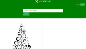 openclipart圖庫：ornamental tree縮圖