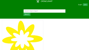 openclipart圖庫：Yellow Burst Flower縮圖