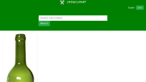 openclipart圖庫：Bottle - detailed縮圖