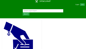 openclipart圖庫：Ballot - Woman's Hand-資源代表圖