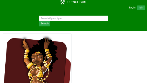 openclipart圖庫：Belly dancer縮圖