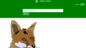 openclipart圖庫：fox縮圖