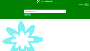 openclipart圖庫：Blue Burst Flower 縮圖
