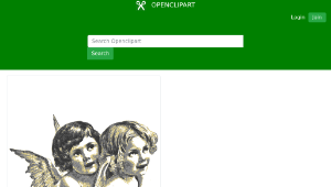 openclipart圖庫：Vintage Angels 01縮圖