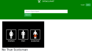 openclipart圖庫：No True Scotsman-資源代表圖