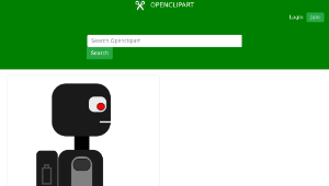 openclipart圖庫：Grey Robot sideview-資源代表圖