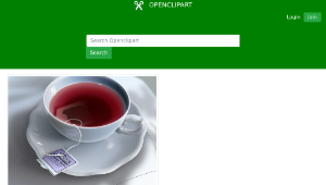 openclipart圖庫：Tea cup縮圖