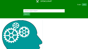 openclipart圖庫：Gear Head Man-資源代表圖