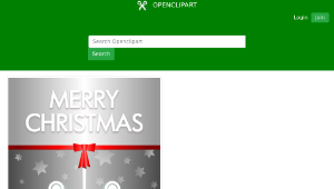 openclipart圖庫：Merry Christmas Card-資源代表圖