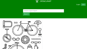 openclipart圖庫：Cycling Icons Set縮圖