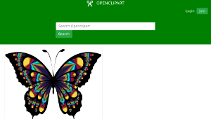 openclipart圖庫：Prismatic Butterfly Remix 2縮圖