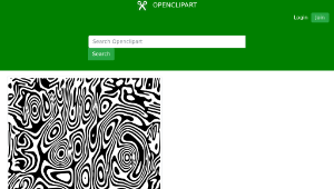 openclipart圖庫：Psychedelic Zebra 2縮圖