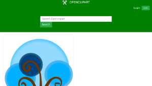 openclipart圖庫：Blue Tree縮圖
