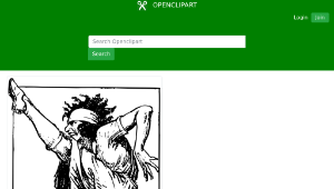 openclipart圖庫：Crazy Tennis Lady縮圖