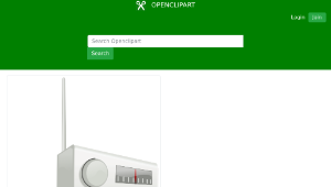 openclipart圖庫：kitchen radio縮圖
