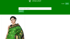 openclipart圖庫：Woman in saree-資源代表圖