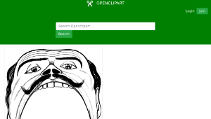 openclipart圖庫：Open Mouth Frame