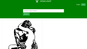 openclipart圖庫：The Kiss-資源代表圖