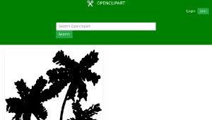 openclipart圖庫：Summer Palm Tree Part 2縮圖