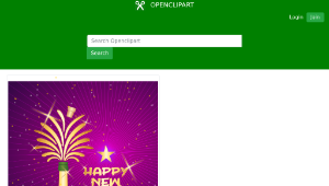 openclipart圖庫：Happy New Year 2015
