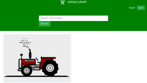 openclipart圖庫：Tractor縮圖